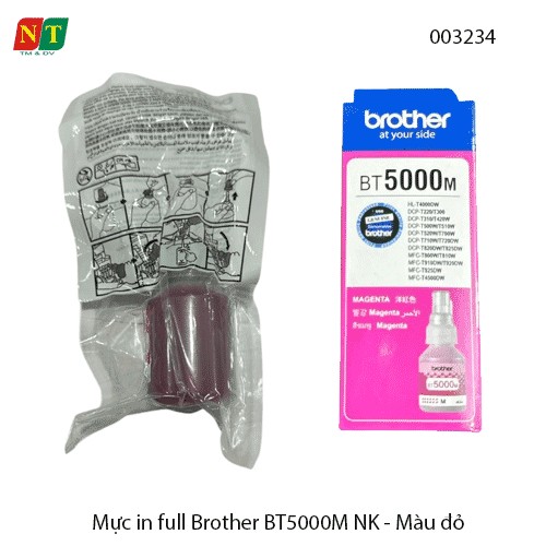 Mực in full Brother BT5000M NK – Màu Đỏ (Magenta) – Hàng nhập khẩu – Full VAT