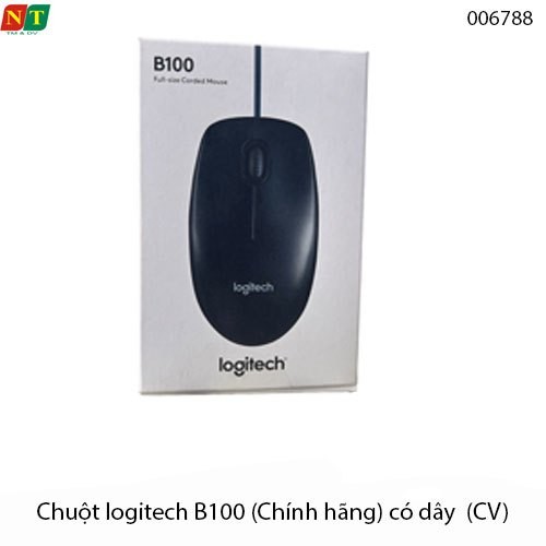 Chuột có dây Logitech B100 – USB Plug & Play – 800 DPI – Chính hãng | Full VAT