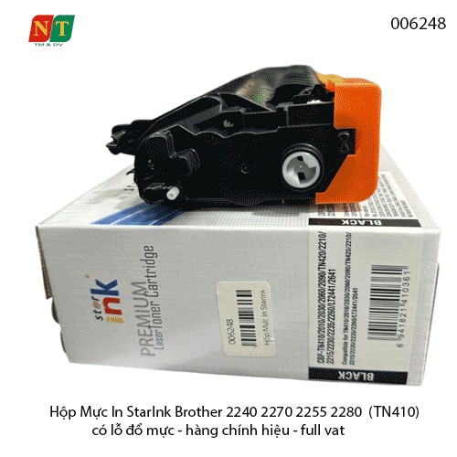 Hộp Mực In StarInk Brother 2240 2270 2255 2280  (TN410)  có lỗ đổ mực - hàng chính hiệu - full vat