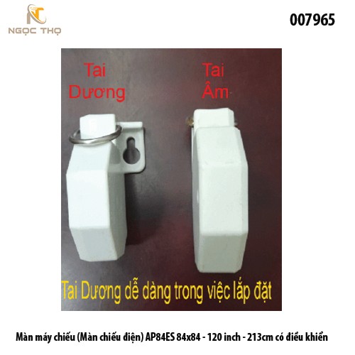 Màn chiếu điện DALITE 120 INCH (2.13×2.13m) – AP84ES – Điều khiển RF – Chính hãng – Full VAT