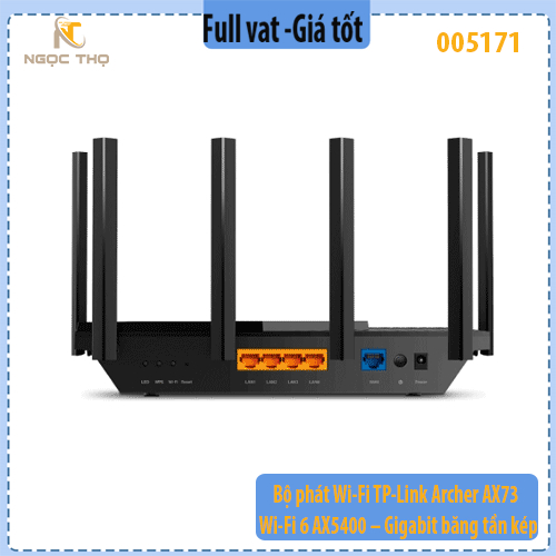 Bộ Phát Wi-Fi TP-Link Archer AX73 (AX5400) – Wi-Fi 6 Gigabit băng tần kép – Kết nối tới ~200 thiết bị – Chính hãng