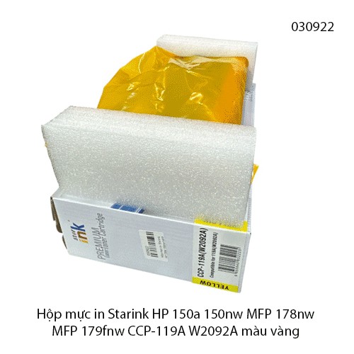 Hộp mực in Starink HP 150a 150nw MFP 178nw MFP 179fnw CCP-119A W2092A màu vàng -full vat