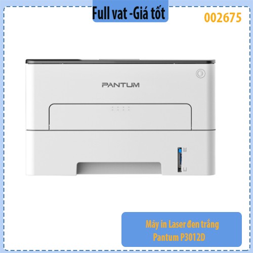 Máy in laser Pantum P3012D – In đen trắng – Đảo mặt tự động – 30ppm – USB – Hàng chính hãng – Full VAT