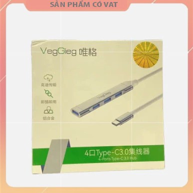 Bộ chia TypeC 3.0 RA 4 USB VK303 thương hiệu VEGGIEG