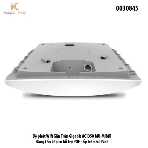TP-Link Omada TL-EAP225 (AC1350) – Access Point gắn trần • Gigabit PoE • Băng tần kép • Quản lý Cloud – Chính hãng