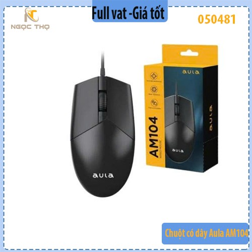 Chuột Quang Có Dây AULA AM104 – 1200 DPI – Thiết Kế Nhỏ Gọn – Hàng Chính Hãng – Full VAT