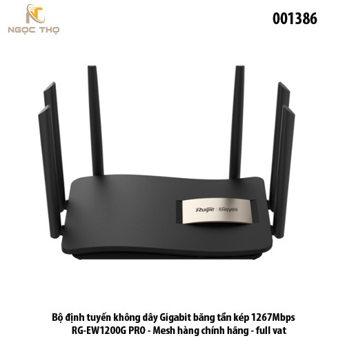 Bộ Định Tuyến Wifi Ruijie RG-EW1200G PRO – Gigabit Băng Tần Kép AC1267Mbps – Hỗ Trợ Mesh – Hàng Chính Hãng – Full VAT
