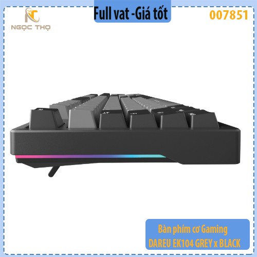 Bàn phím cơ Gaming DAREU EK104 GREY x BLACK - hàng chính hãng - full vat