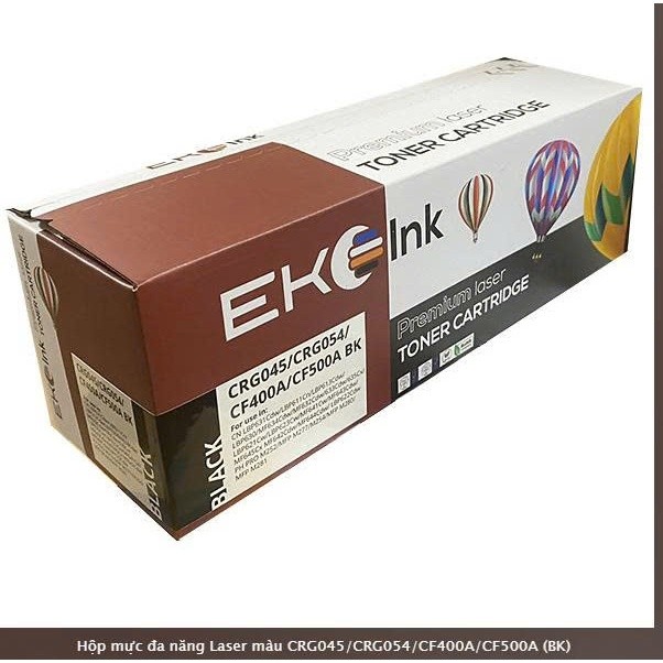 Hộp mực màu Eko ink CF500A/CF400A/CRG045/CRG054 BK (G00300)