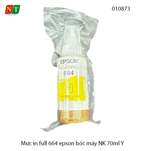 Mực in nhập khẩu 664 – Yellow (Y) màu vàng 70ml – Dùng cho máy in phun Epson L-Series – Hàng nhập khẩu – Full VAT