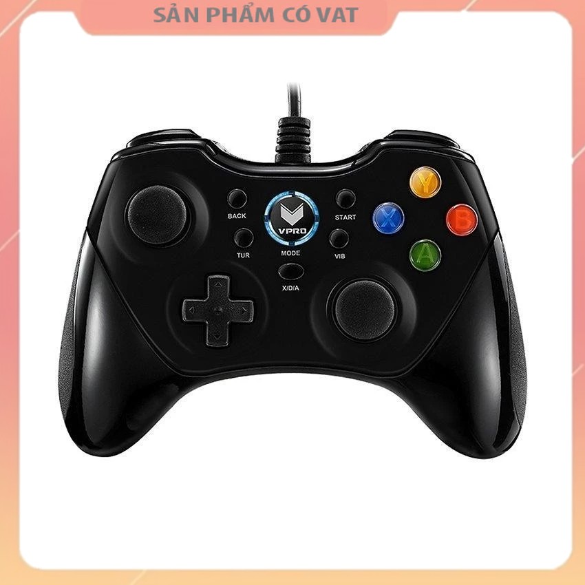 Tay Cầm Chơi Game Có Dây Rapoo V600 Đen Phụ Kiện Chơi Điện Tử