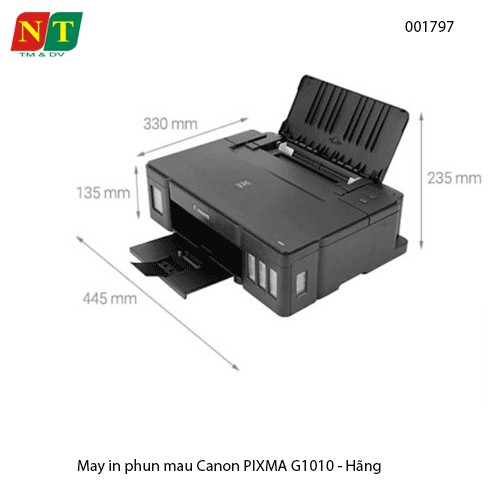 Máy in phun màu Canon PIXMA G1010 – kèm mực GI-790 chính hãng – khổ A4 – đơn năng – full VAT