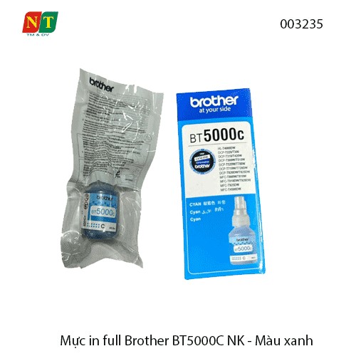 Mực in full Brother BT5000C NK – Màu Xanh (Cyan) – Hàng nhập khẩu – Full VAT