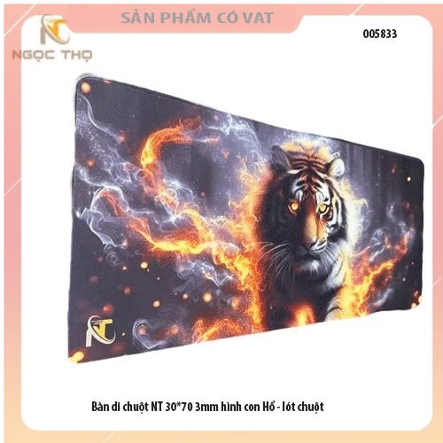 Bàn di chuột NT 30*70 3mm hình con Hổ - lót chuột