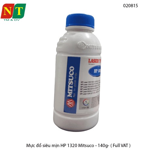 Combo 10 lọ Mực đổ siêu mịn HP 1320 Mitsuco – 130g/lọ – Tặng 01 nắp đổ mực – Hàng chính hiệu – Full VAT