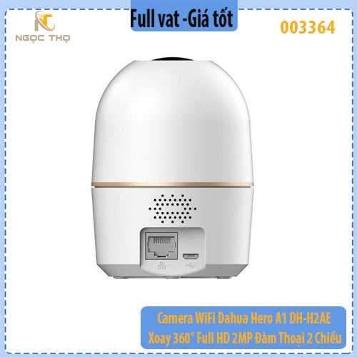 Camera WiFi Dahua Hero A1 DH-H2AE – Xoay 360° – Full HD 2MP – Đàm Thoại 2 Chiều – Chính Hãng – Full VAT