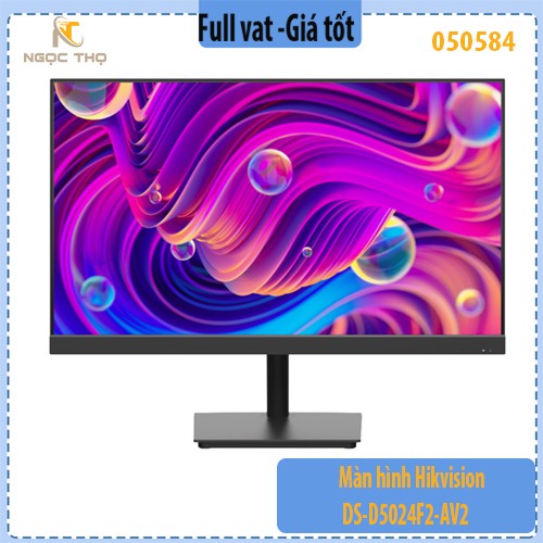 Màn hình Hikvision DS-D5024F2-AV2 23.8 inch | Full HD | 100Hz | Tấm nền VA | Viền mỏng | VGA + HDMI + Audio