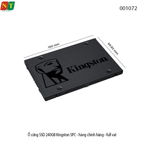 Ổ cứng SSD Kingston SPC 240GB – Tăng tốc toàn diện cho Laptop/PC – Chính hãng – Full VAT – BH 36 tháng