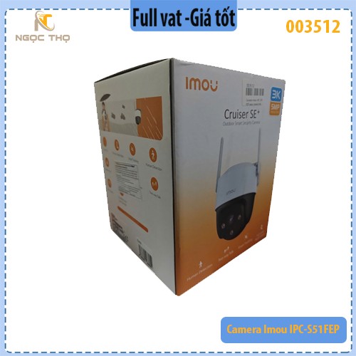 Camera Wifi Full Color IMOU IPC-S51FEP 5MP 3K – Đàm thoại 2 chiều – Có màu ban đêm – Còi & đèn báo động – Chính hãng – F