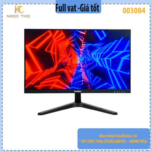 Màn hình FeuVision 24" IPS FHD 75Hz (FSID24AF0I) – HDMI/VGA – Chính hãng – BH 36T – Full VAT