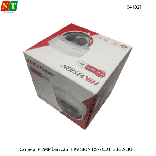 Camera IP Hikvision DS-2CD1123G2-LIUF – Dome 2MP Full HD – Poe - Smart Hybrid Light có màu ban đêm – Tích Hợp Micro