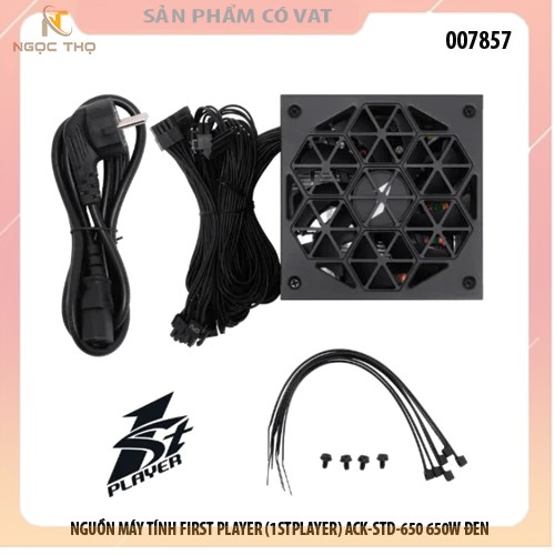 NGUỒN MÁY TÍNH FIRST PLAYER (1STPLAYER) ACK-STD-650 650W ĐEN