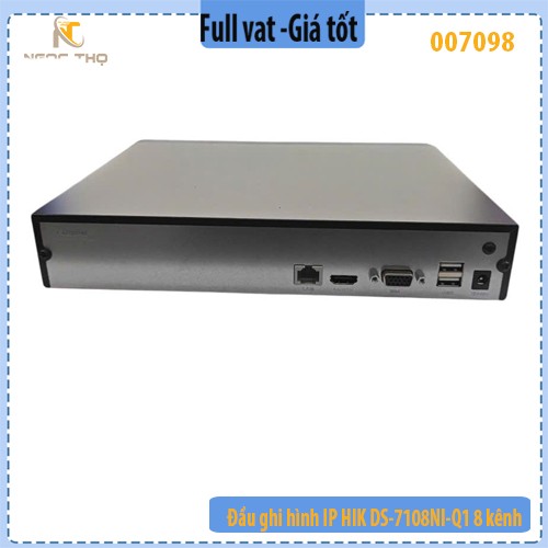 Đầu ghi hình IP HIKVISION DS-7108NI-Q1/M – NVR 8 kênh – Vỏ sắt – Hàng chính hãng – Full VAT