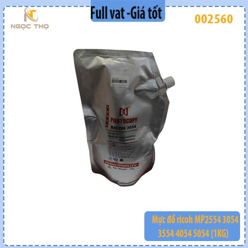 Mực đổ Ricoh MP2554/3054/3554/4054/5054 – Túi 1KG (Đen / White) – Full VAT
