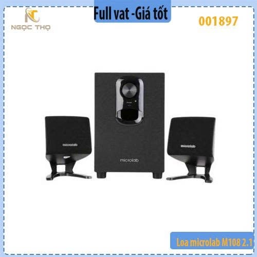 Loa Vi Tính Microlab M108 2.1 – Công Suất 11W RMS – Bass Ấm, Âm Thanh Trung Thực – Hàng Chính Hãng – Full VAT