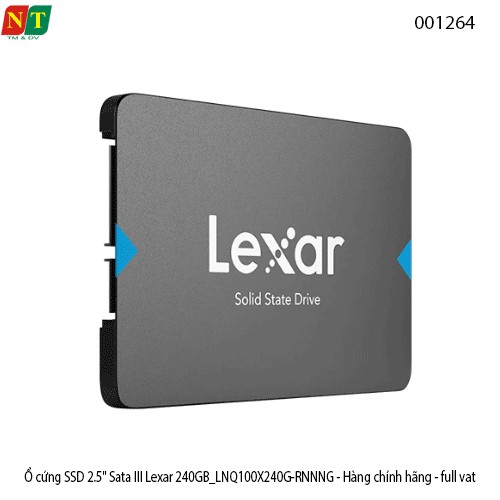 Ổ cứng SSD 2.5" SATA III Lexar 240GB – LNQ100X240G-RNNNG  Hàng chính hãng – Full VAT