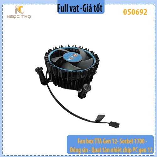 Quạt tản nhiệt CPU gen 12 đồng xịn  - Fanbox CPU TTA  Socket 1700 - Fan box dành cho CPU 12th, 13th và 14th - full vat
