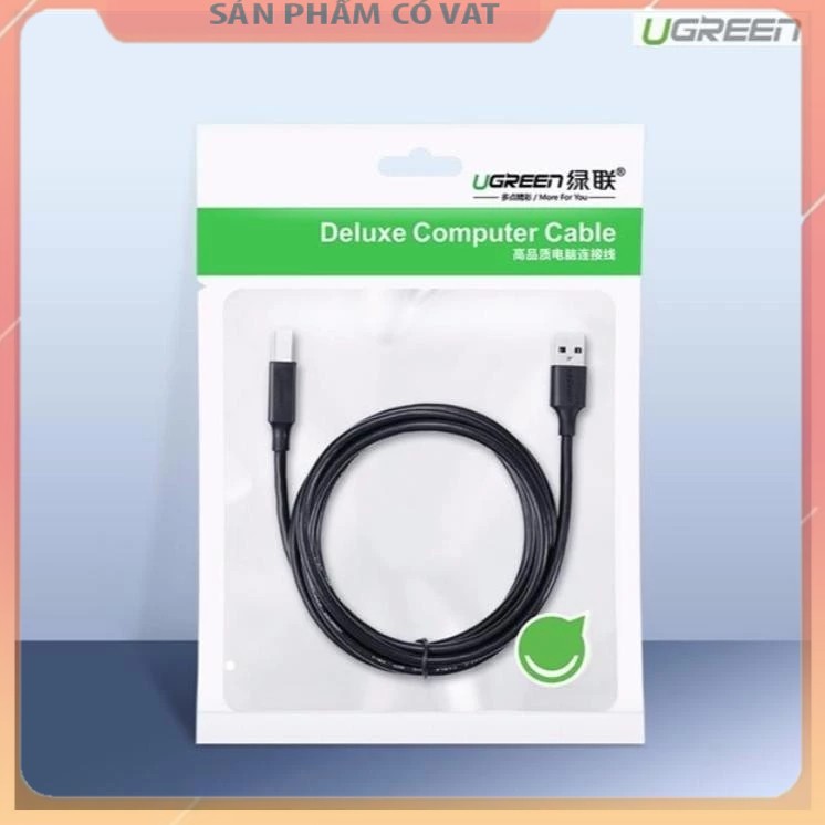 Cáp máy in USB 2.0 dài 1,5m Ugreen 10845 cao cấp