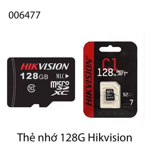 Thẻ nhớ Hikvision 128GB microSDHC Class 10 UHS-I – 3D NAND – HS-TF-C1/128G – Hàng chính hãng – Full VAT (Không adapter)
