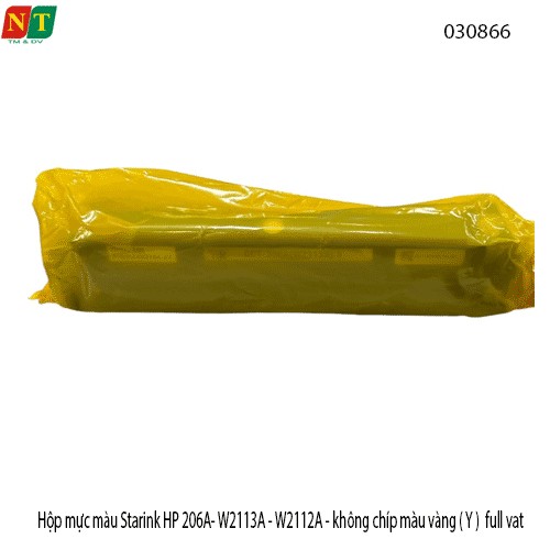 Hộp mực Starink HP 206A – W2112A (Yellow, màu vàng , Không Chip) – Có lỗ đổ mực – Chính hiệu – Full VAT