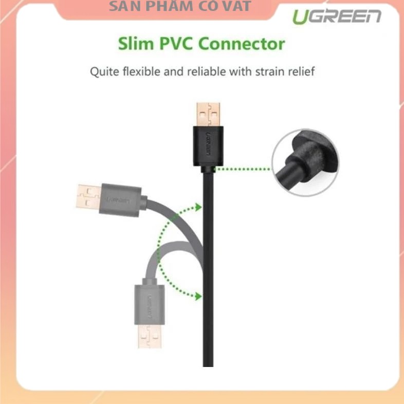 Cáp USB 2.0 to USB Mini 1,5m mạ vàng Chính hãng Ugreen 10385