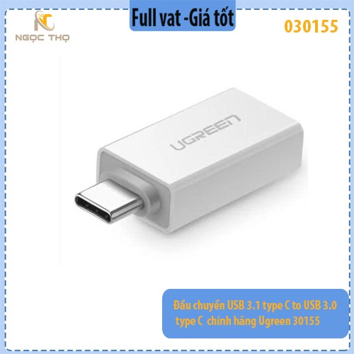 Đầu chuyển đổi USB Type-C to USB 3.0 OTG Ugreen 30155 – chính hãng – full VAT