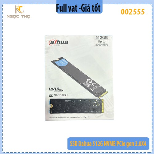 Ổ cứng SSD DAHUA C910N 512GB M.2 NVMe PCIe Gen 3×4 – Chính hãng – Full VAT