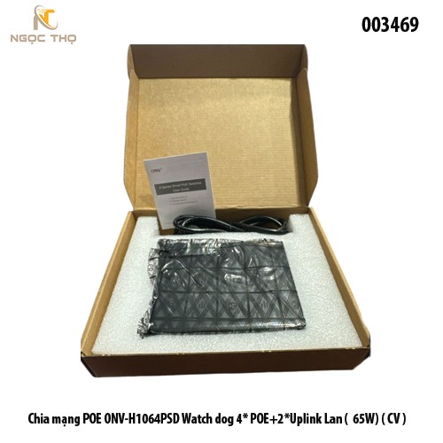 Chia mạng POE ONV-H1064PSD – Switch Poe 4 cổng POE + 2 Uplink Lan (65W) – Chính Hãng – Full VAT
