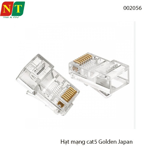 Túi Hạt mạng ONV Cat5 RJ45 nhựa PVC tốt, đầu hạt đồng, Túi 100 hạt - Hàng chính hãng