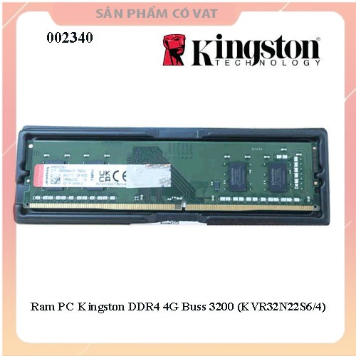 Ram PC Kingston DDR4 4G Buss 2666 (KVR32N22S6/4)