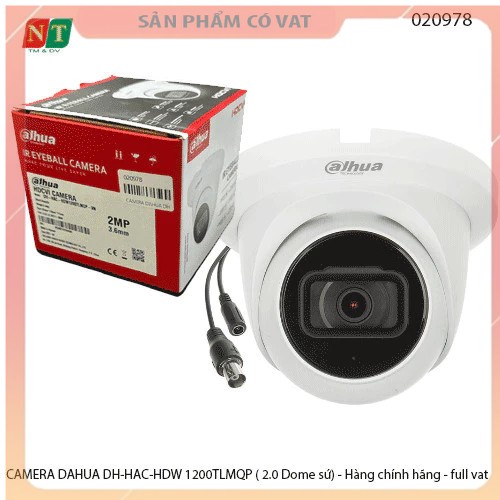 CAMERA DAHUA DH-HAC-HDW 1200TLMQP ( 2.0 Dome sứ) - Hàng chính hãng - full vat