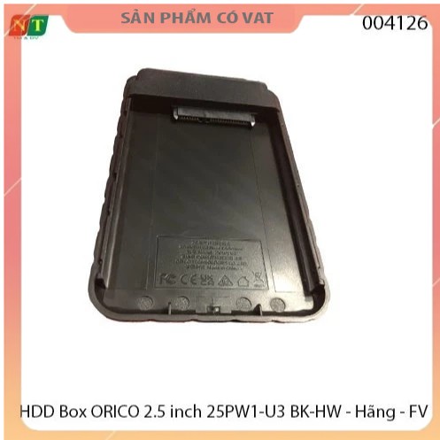 HDD Box ORICO 2.5 inch 25PW1-U3 BK-HW - Hộp Đựng Ổ Cứng ORICO 2.5 inch 25PW1-U3-BK Chính hãng - Full vat