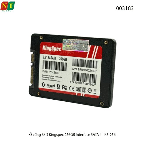Ổ cứng SSD Kingspec 256GB – P3-256 – 2.5" SATA III – Hàng Chính Hãng – Full VAT