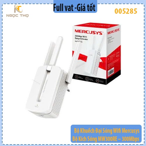 Bộ Khuếch Đại Sóng Wifi Mercusys – Bộ Kích Sóng MW300RE – 300Mbps – Chính Hãng – Full VAT
