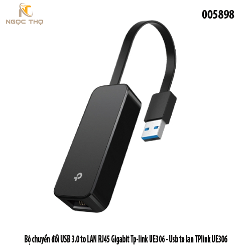 Bộ chuyển đổi USB 3.0 to LAN RJ45 Gigabit TP-Link UE306 – cắm là chạy – chính hãng – full VAT