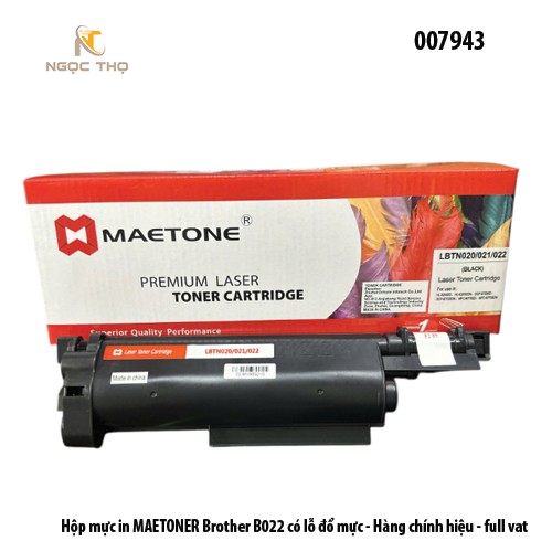 Hộp mực MAETONER Brother B022 – Có lỗ đổ mực – Dùng cho HL-B2000D / B2080DW… – hàng chính hiệu - Full VAT