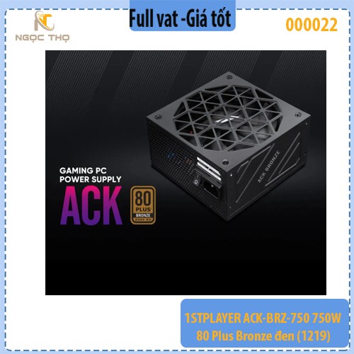 Nguồn Máy Tính FIRST PLAYER ACK-BRZ-750 750W (80 Plus Bronze) – Đen – Chính hãng – Full VAT