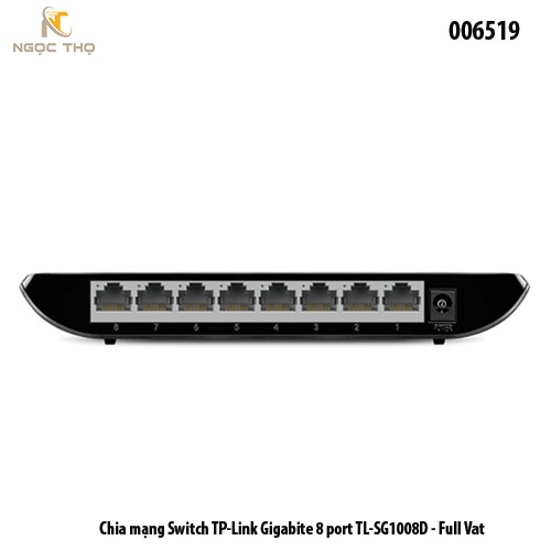 Switch TP-Link TL-SG1008D – Bộ Chia Mạng 8 Cổng Gigabit 10/100/1000Mbps – Plug & Play – Chính Hãng – Full VAT