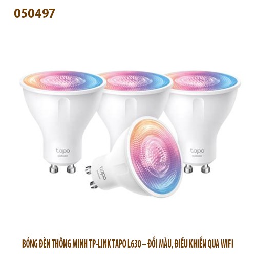 Bóng đèn thông mình TP-Link Tapo L630 GU10 – Đổi 16 triệu màu | Wi-Fi 2.4GHz | Điều khiển app | BH 24T – Full vat
