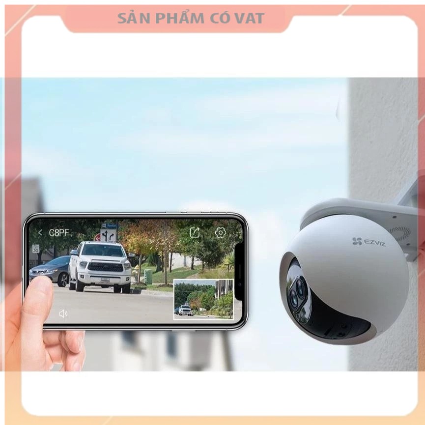 Camera Ngoài Trời EZVIZ C8PF 2MP Zoom 8X, Xoay 360, Ống kính kép - Hàng Chính Hãng - full vat